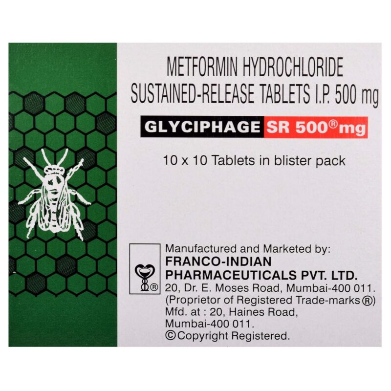 Glyciphage SR 500 mg Tablet